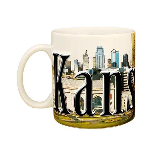 Americaware Americaware SMKAN01 18 oz Kansas Full Color Relief Mug SMKAN01